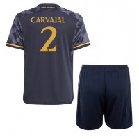 Camiseta Real Madrid Daniel Carvajal #2 Visitante Equipación para niños 2023-24 manga corta (+ pantalones cortos)